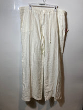 Load image into Gallery viewer, Margaritaville Womens White Linen Pockets Wide-Leg Trousers Pants Sz XL With Tag
