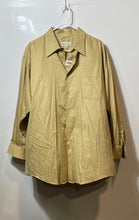 Load image into Gallery viewer, Pronto Uomo Mens Dark Khaki Long Sleeve Spread Collar Dress Shirt Size 17.5
