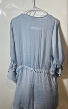 Load image into Gallery viewer, Vince Camuto Womens Light Blue Long Sleeve Shirt Dress Size Large