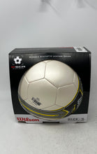 Load image into Gallery viewer, Wilson WSCR Outdoor Play Soccer Ball Size 5 With Durable Synthetic Leather Cover