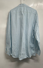 Load image into Gallery viewer, Michael Kors Mens White Turquoise Plaid Print Regular Fit Dress Shirt Size XL