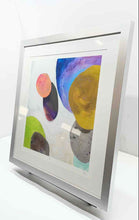 Load image into Gallery viewer, Wall Hanging Home Decor Square Framed Abstract Colorful Circles Print By Sisa