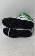 Load image into Gallery viewer, Nike Boys Air Jordan 1 DQ8424-301 White Green Leather Sneakers Shoes Size 13.5C