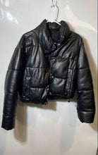 Load image into Gallery viewer, Zara Womens Black Long Sleeve Snap Front Full-Zip Puffer Jacket Size Small