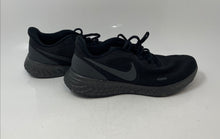 Load image into Gallery viewer, Nike Womens Revolution 5 Black Lace-Up Low Top Closed Toe Running Shoes Size 7