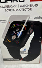 Load image into Gallery viewer, Tzumi SmartGuard Bumper Case Glass Screen Protector For Apple Watch 6 Pcs Sealed