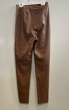 Load image into Gallery viewer, Zara Womens Brown High Waisted Skinny Leg Ankle Leggings Pants Size XS