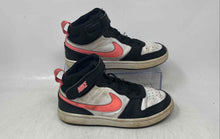 Load image into Gallery viewer, Nike Kids Court Borough Mid 2 White Black Pink Leather Sneakers Shoes Size 1.5Y