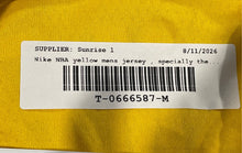Load image into Gallery viewer, Nike Mens Yellow NBA Los Angeles Lakers 23 LeBron James Basketball Jersey Size M