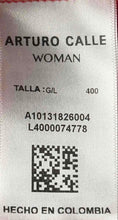 Load image into Gallery viewer, Arturo Calle Womens Red Short Ruffle Sleeve Crew Neck Pullover T-Shirt Size L