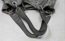 Load image into Gallery viewer, Michael Kors Womens Ludlow Silver Gray Monogram Print Inner Pockets Shoulder Bag