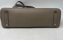 Load image into Gallery viewer, DKNY Womens Brown Leather Inner Pockets Charm Double Handle Tote Handbag