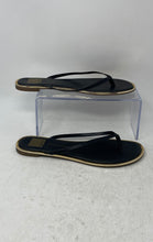 Load image into Gallery viewer, Dolce Vita Womens Black Gold Open Toe Slip-On Flip Flop Sandals Size 9M