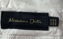 Load image into Gallery viewer, Massimo Dutti Womens White Flat Front Slash Pockets Chino Shorts Size 30