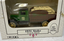 Load image into Gallery viewer, ERTL 1931 Stake Potatoes Series 1 34 Scale Metal Die-Cast Truck Bank