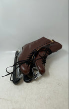 Load image into Gallery viewer, CCM Womens Brown Leather Round Toe Lace-Up Steel Arch Ice Hockey Skates Size 6