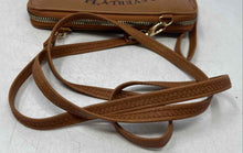 Load image into Gallery viewer, Beverly Hills Polo Club Womens Brown Faux Leather Wristlet Wallet Crossbody Bag
