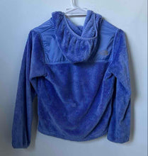 Load image into Gallery viewer, The North Face Girls Purple Long Sleeve Hooded Full-Zip Fleece Jacket Sz M 10/12