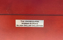 Load image into Gallery viewer, Bradford Exchange The Uncirculated Morgan & Peace Collection Brown Display Box