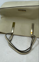 Load image into Gallery viewer, Kenneth Cole Reaction Womens Beige Double Handle Inner Pockets Tote Handbag
