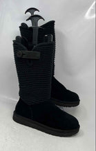 Load image into Gallery viewer, Ugg Womens Shaina Black Suede Round Toe Mid Calf Snow Boots Size 9