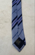 Load image into Gallery viewer, Banana Republic Mens Multicolor Striped Silk Keeper Loop Adjustable Designer Tie