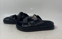 Load image into Gallery viewer, Guess Womens Fabulon Black Open Toe Hook & Loop Straps Slide Sandals Size 9M