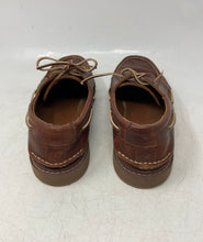 Load image into Gallery viewer, Sperry Top-Sider Boys AO Twisted Lug Brown Leather Moc Toe Boat Shoes Size 6.5M