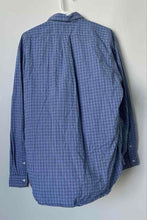 Load image into Gallery viewer, Ralph Lauren Mens Blue Printed Collared Classic Fit Button-Up Shirt Size Large