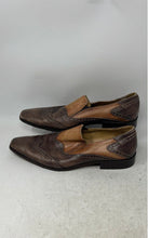 Load image into Gallery viewer, Stefano Castelli Mens Brown Leather Square Toe Slip-On Loafer Shoes Size EUR 42