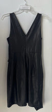 Load image into Gallery viewer, Guess Womens Black Sleeveless Back Zip V-Neck Asymmetrical Bodycon Dress Size 8