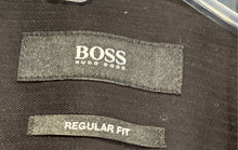 Load image into Gallery viewer, Hugo Boss Mens Black Long Sleeve Collared Regular Fit Dress Shirt Size 16.5