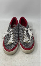 Load image into Gallery viewer, G By Guess Womens Meekie Gray Red Round Toe Lace-Up Sneakers Shoes Size 10M