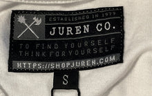 Load image into Gallery viewer, Juren Co. Mens White Red Cotton Juren 79 Born To Ride Motor Graphic T-Shirt Sz S
