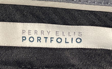 Load image into Gallery viewer, Perry Ellis Portfolio Mens Black Slash Pockets Straight Leg Dress Pants Sz 38x32