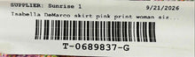 Load image into Gallery viewer, Isabella DeMarco Womens Pink Printed Back Zip Straight & Pencil Skirt Size 10