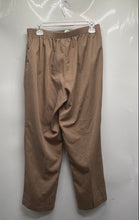 Load image into Gallery viewer, Alfred Dunner Womens Light Brown Slash Pockets Elastic Waist Dress Pants Size 10