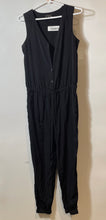 Load image into Gallery viewer, Express Womens Black Sleeveless Tapered Leg One-Piece Jumpsuit Size XS