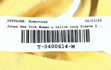 Load image into Gallery viewer, Jones New York Womens Yellow Long Sleeve Cardigan Sweater Size 1X