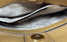 Load image into Gallery viewer, Michael Kors Womens Light Brown Leather Triple Compartment Dome Crossbody Purse
