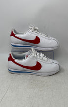 Load image into Gallery viewer, Nike Womens Cortez DN1791-108 White Red Low Top Lace-Up Sneaker Shoes Size 8