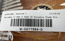Load image into Gallery viewer, Brown Kalimba 17 Key Portable Beginner Thumb Piano Made Of Mahogany Wood