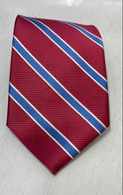 Load image into Gallery viewer, Brooks Brothers Mens Multicolor Striped Stain Resistant Keeper Loop Pointed Tie