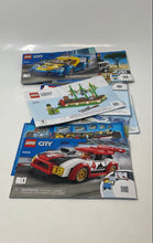 Load image into Gallery viewer, Lot Of 10 Pcs Assorted Lego City Large Print Mixed Instruction Manuals Age 3+