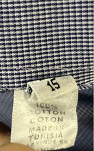 Load image into Gallery viewer, Authentic Armani Collezioni Mens Blue Printed Long Sleeves Dress Shirt Size 15