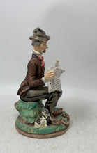 Load image into Gallery viewer, Vintage Ceramic Papa Hemingway Harry H R Stoneback Old Man Pipe Newspaper Statue