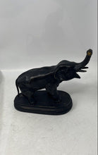 Load image into Gallery viewer, Small Metal Elephant Home Decor Collectible Black Art Sculpture