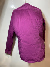 Load image into Gallery viewer, Calvin Klein Mens Purple Long Sleeve Pockets Extreme Slim Fit Dress Shirt Size L