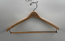 Load image into Gallery viewer, Set Of 4 Pcs J.Riggings Brown Wooden Clothes Hangers With Locking Bar