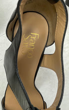 Load image into Gallery viewer, Franco Sarto Womens Black Leather Open Toe Block Platform Heels Size 10M